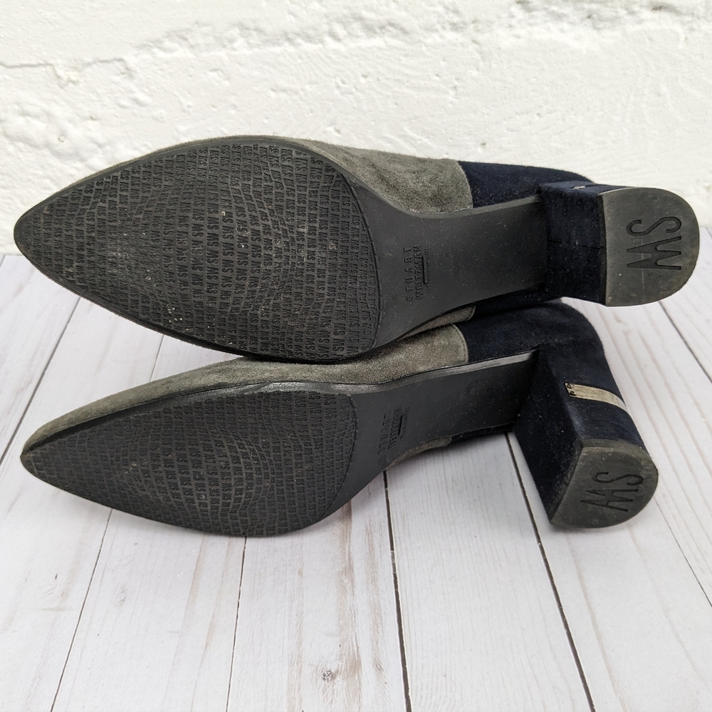 Stuart Weitzman • Imback Bi-color Ankle Boots - Picture 11 of 11